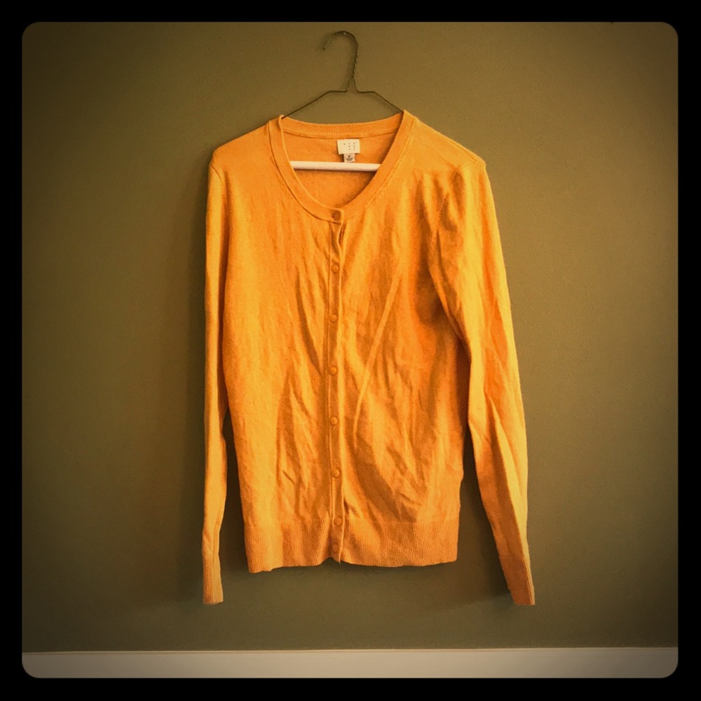 NWOT - And•Ea•Wy Mustard Yellow Cardigan Size M
